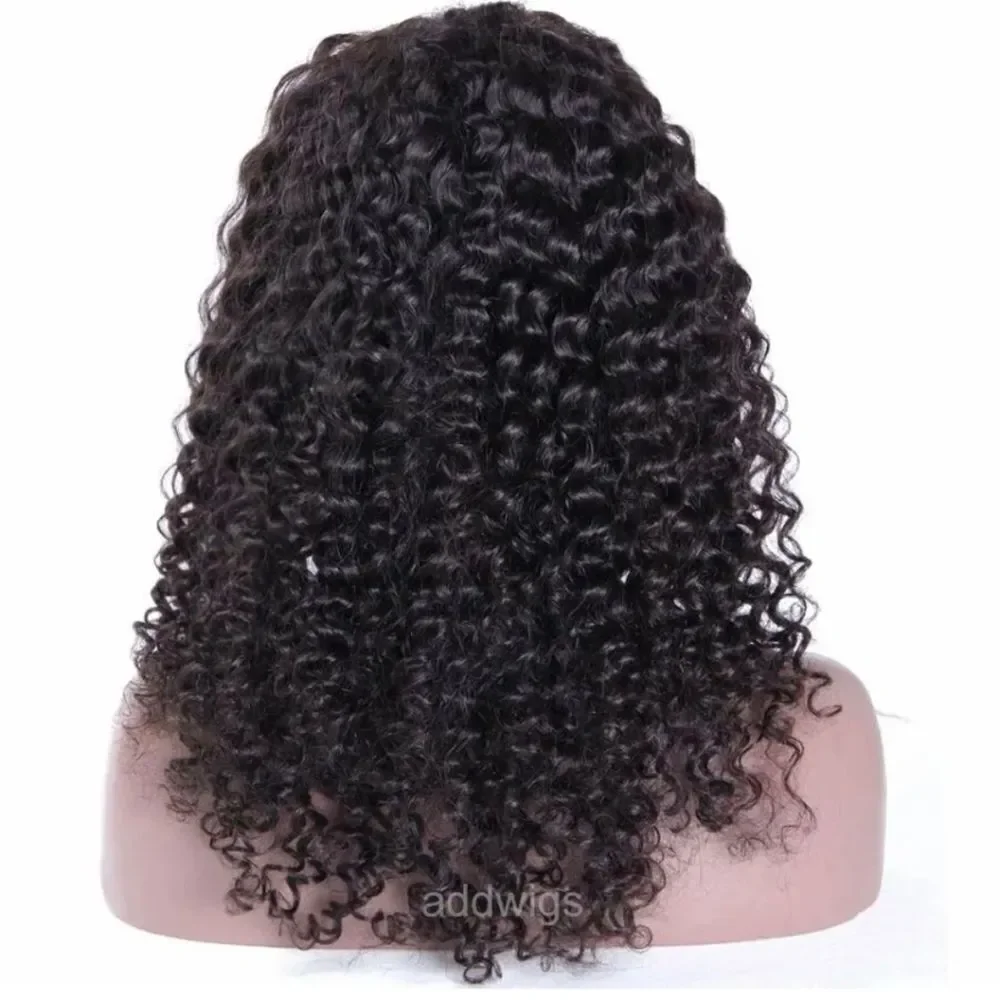 Women's Curly Wavy Chest Long Wigs Black Ladies Synthetic Medium length Hair US